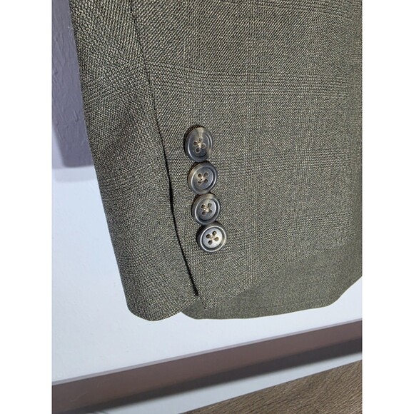 NEW Vintage Austin Reed Sport Coat Blazer Jacket Men's 44L Merino Wool Green USA - Picture 4 of 14